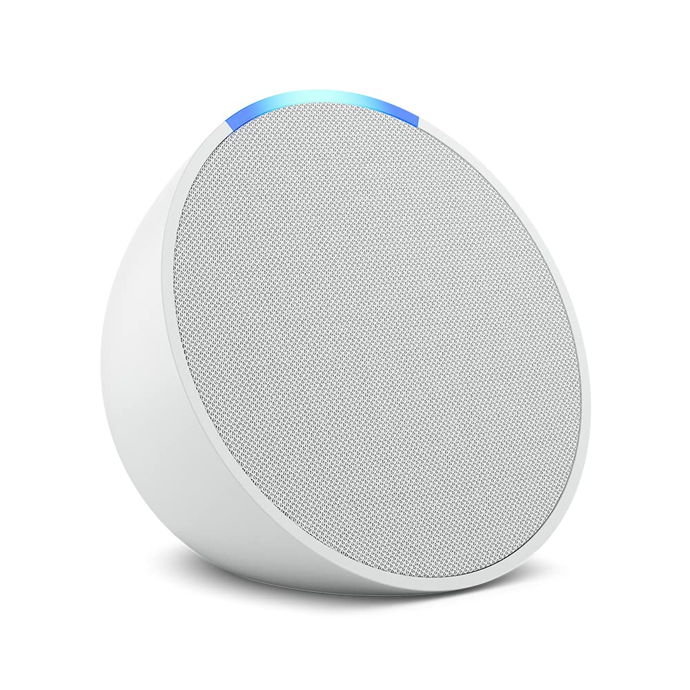 Amazon Echo Pop | Bocina inteligente y compacta con sonido definido y Alexa | Blanco | UPC: 840268921804