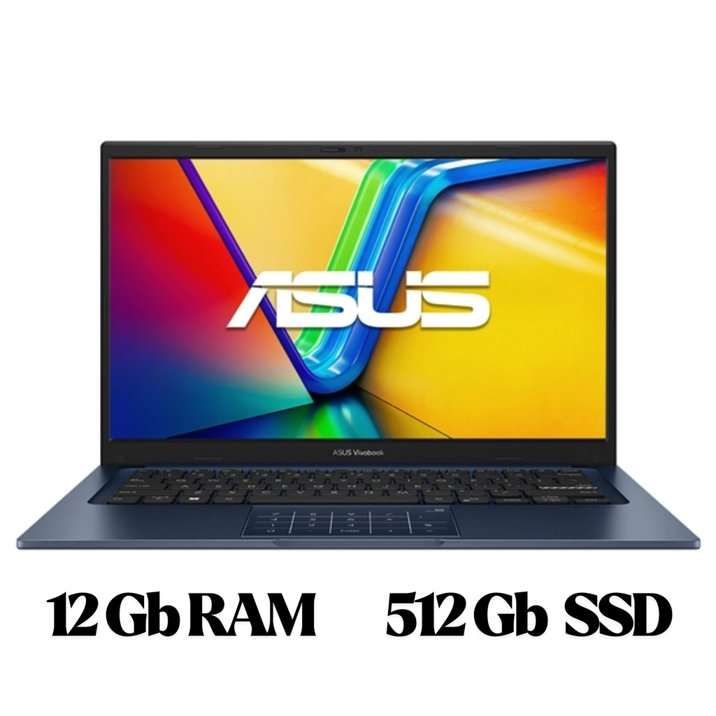 Laptop ASUS VivoBook 14 X1404VA | Procesador Intel Core i7 de 13ª Gen | 12GB RAM | 512GB SSD | Portátil elegante y productivo