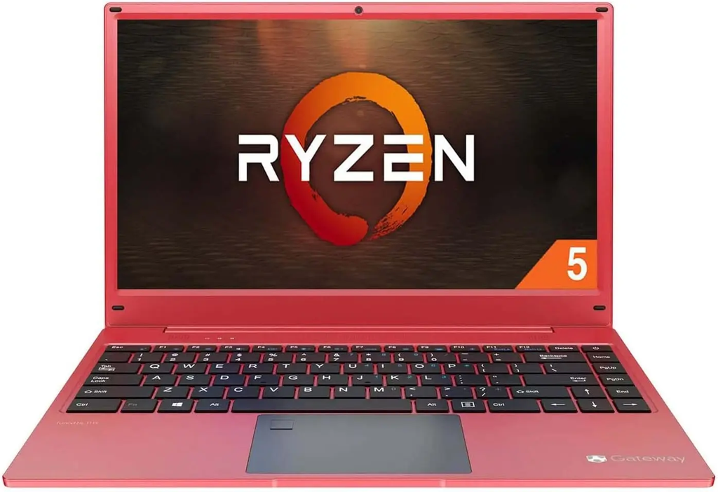 Gateway 14.1" Ultra Slim Notebook FHD AMD Ryzen 5 3500U with Radeon Vega 8 Graphics 256GB SSD/8GB Memory THX Audio, Fingerprint Scanner 1MP Camera Windows 11H