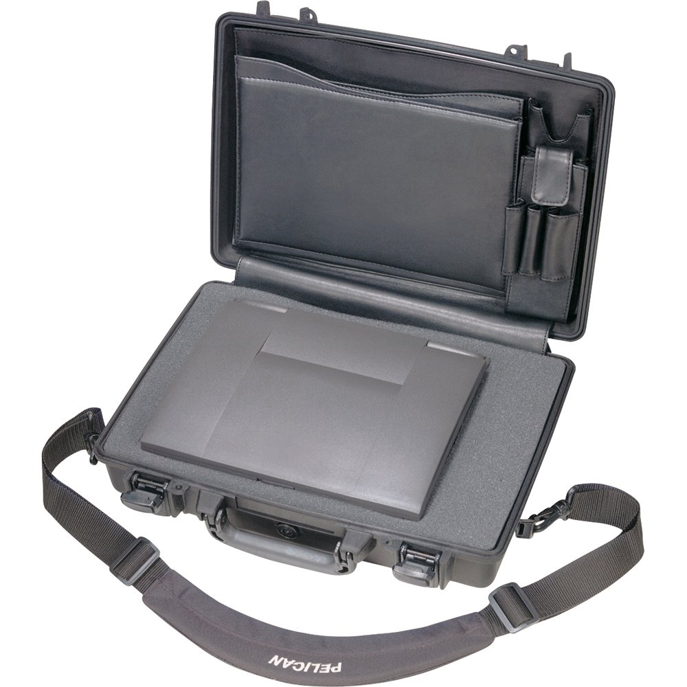 Pelican 1490CC2 – Maletín Protector para Laptop 15″, Resistente al Agua, Polvo y Golpes, con Compartimentos de Organización – Negro