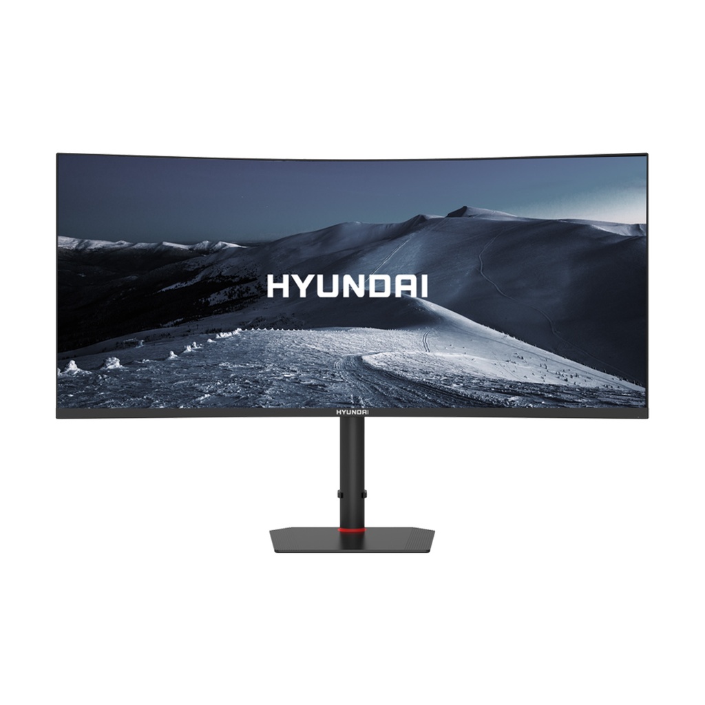 Monitor gamer Hyundai 34” curvo, 180Hz, 1ms y resolución 2K ultrapanorámica