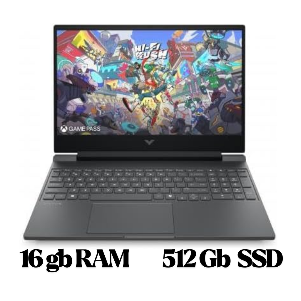 HP Victus 15-FA2787 GAMING Core™ i7-13620H 512GB SSD 16GB 15.6" (1920x1080) 144Hz IPS WIN11 NVIDIA® RTX 5060 8192MB MICA SILVER RGB Backlit Keyboard