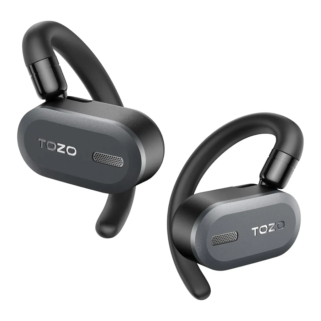 Tozo Open Ear TWS Headphones With Touch Control and Extra Long Battery Life IPX6 Water Resistance (Black)