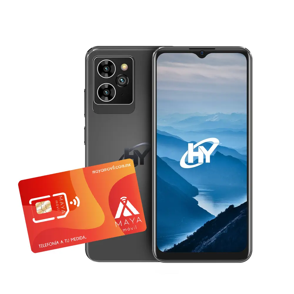 Smartphone HYLine Pro - Negro + SIMM Maya Móvil Eco 2GB por 30 días