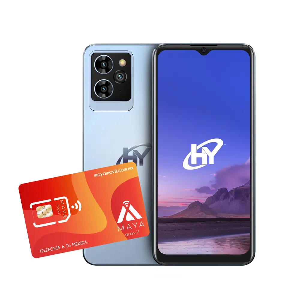 Smartphone HYLine Pro - Azul + SIMM Maya Móvil Eco 2GB por 30 días