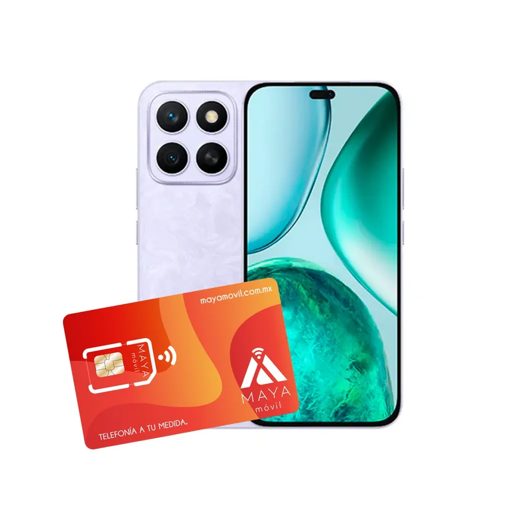 Honor X8C 8GB Ram 512GB, Morado + SIM Maya Móvil Eco 2GB por 30 días