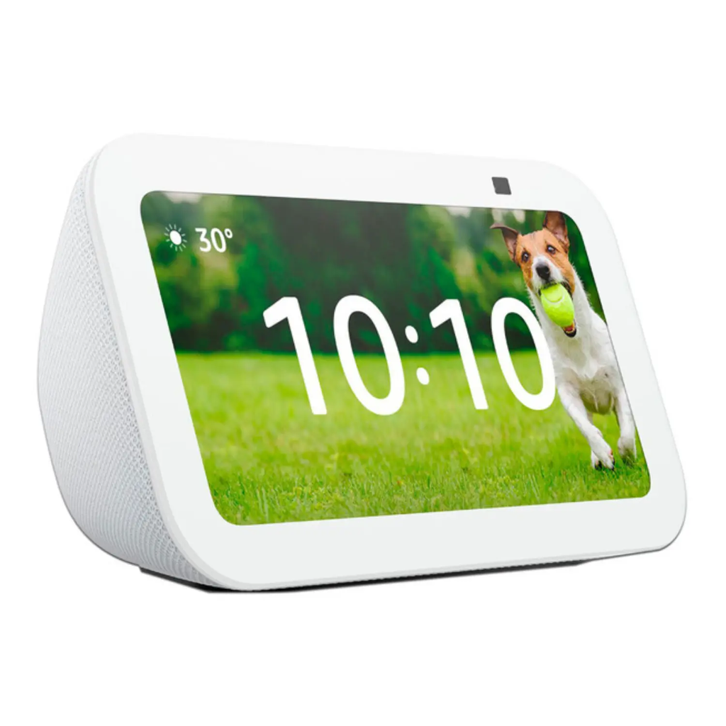 Amazon Echo Show 5 (3.ª generación, modelo de 2023) | Pantalla inteligente con graves más profundos y sonido más claro | Blanco | UPC: 840080571539