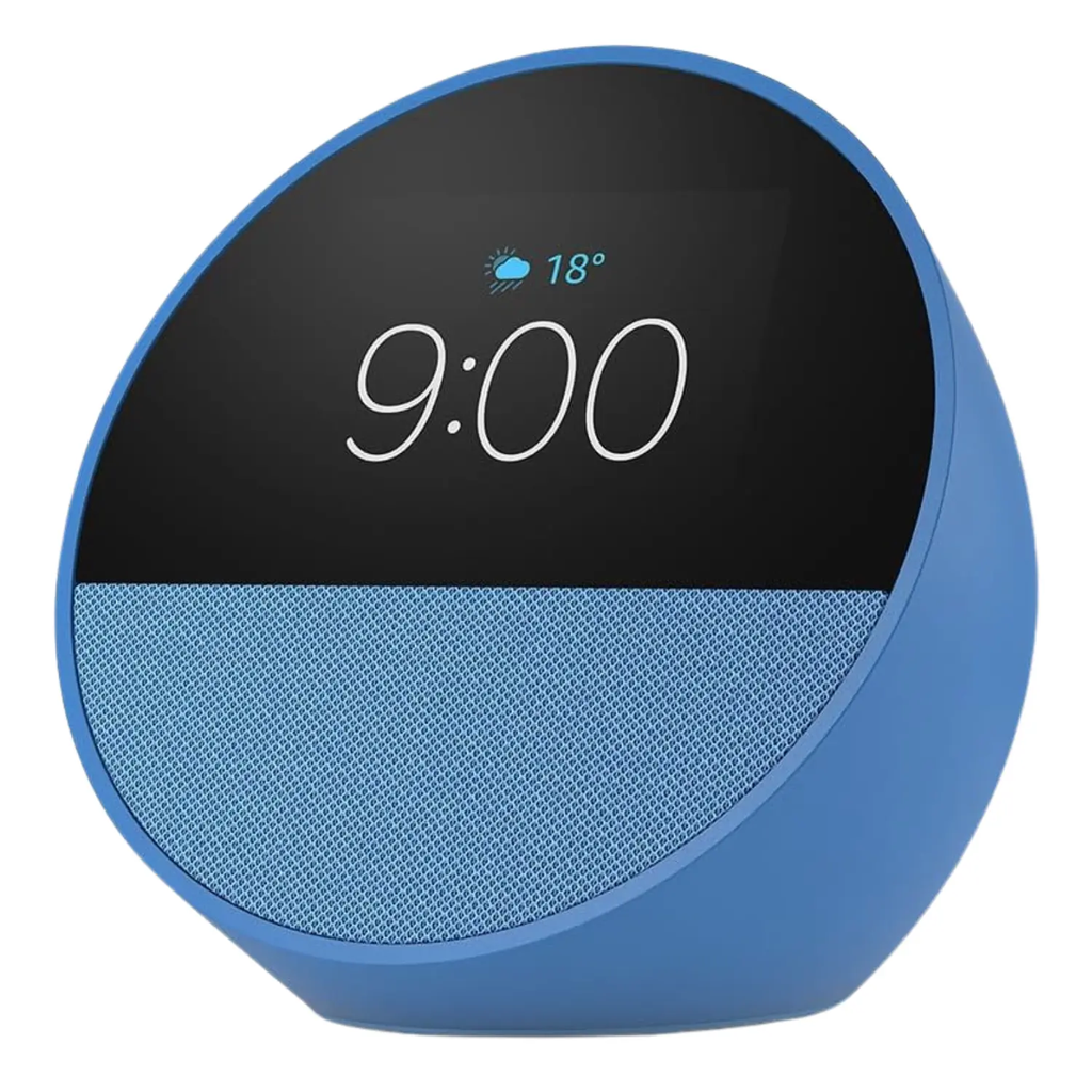 Amazon Echo Spot (Modelo 2024) Reloj Despertador Inteligente y Hub de Hogar Digital - Azul Océano