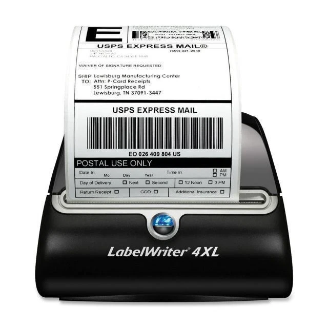Dymo LabelWriter 4XL Desktop Direct Thermal Printer - Monochrome - Label Print - USB - Silver Grado B