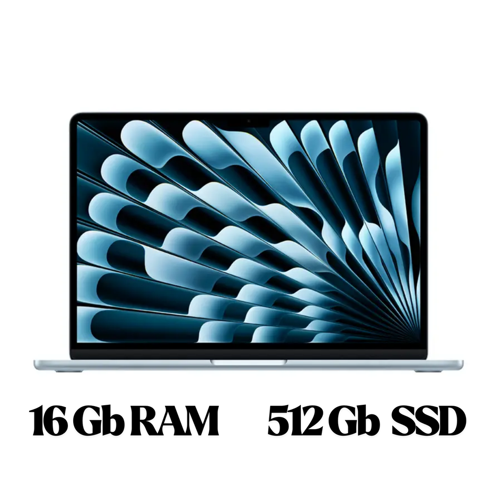 Apple Laptop MacBook Air 2025 de 13 pulgadas con chip M4: diseñada para Apple Intelligence, pantalla de retina líquida de 13.6 pulgadas, memoria unificada de 16 GB, almacenamiento SSD de 512 GB,