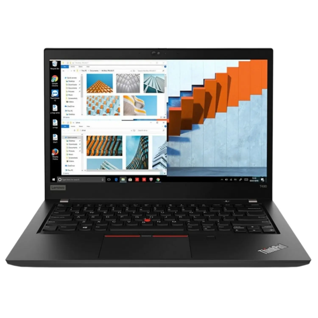 Lenovo ThinkPad T490 Refurbished – Intel Core i5-8365U, 8GB RAM, 256GB SSD, Pantalla 14" FHD, Windows 11 Pro, Webcam – Grade A