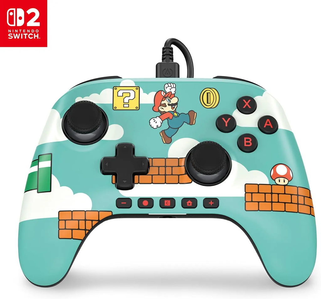 PowerA Advantage Wired Controller for Nintendo Switch 2 - Mario Time