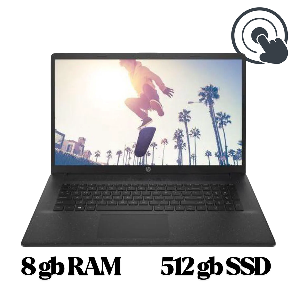 HP 17z-cp200 – Laptop 17.3″ HD+ Touchscreen, AMD Athlon Gold 7220U, 8GB RAM, 512GB SSD, Windows 11 Home