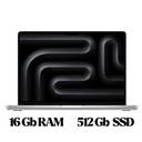 Apple MacBook Pro, 14´´, M4, CPU de 10 núcleos, GPU de 10 núcleos, RAM 16 GB, SSD 512 GB, Plata