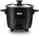 Mini Arrocera Con Keep Warm Dash | Color Negro