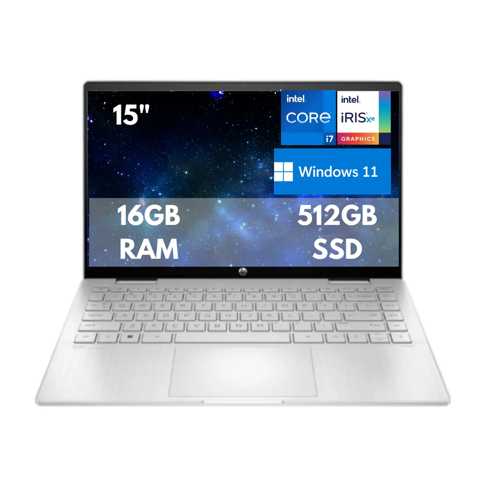 HP Pavilion 15t-eg000 – Laptop 15.6″, Intel Core i7-1260P, 16GB RAM, 512GB SSD, Intel Iris Xe, Windows 11 Home, Silver
