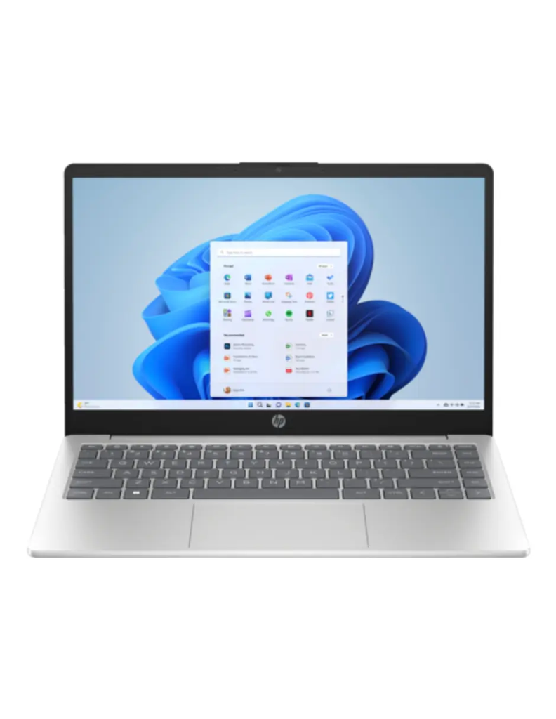 HP 14 inch Laptop PC 14-em0000 | 1366x768 | AMD Ryzen 3 7320U | Integrated GPU | 8 GB LPDDR5 | 1TB SSD | Microsoft Windows 11 Home | SILVER | Touchscreen | Webcam (CTO)