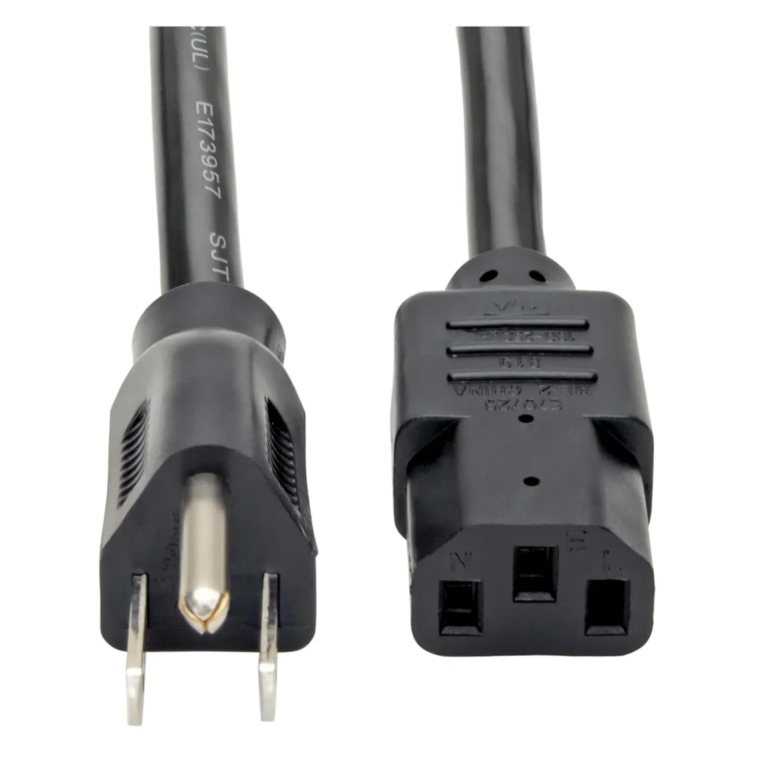 Tripp Lite P007-003 - Cable de Alimentación Heavy Duty de 3 pies (0.9m), 15A, 14AWG, NEMA 5-15P a C13