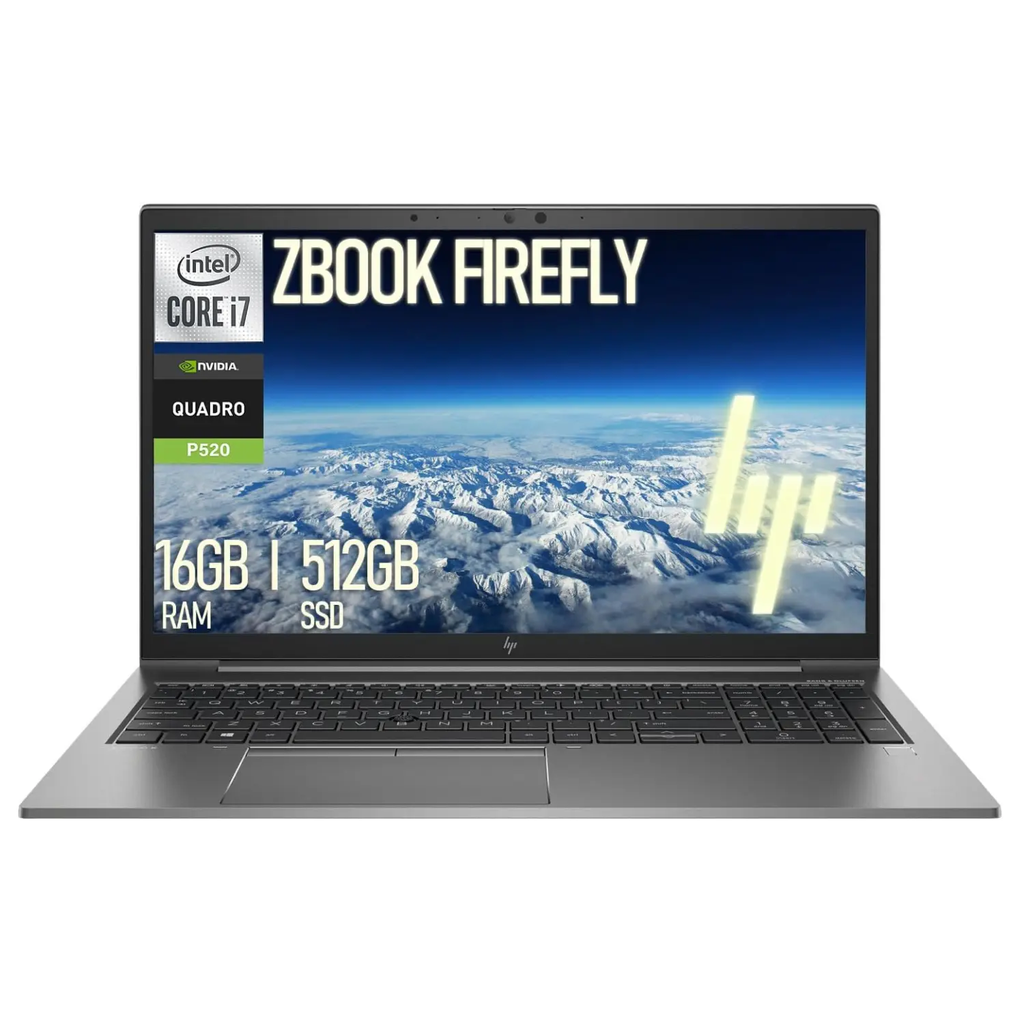 HP ZBook Firefly 15 G7 15.6" Mobile Workstation - Intel Core i7-10810U, 16GB RAM, 512GB SSD, NVIDIA Quadro P520 4GB, Win 11 Pro - Dark Gray (Grado A)