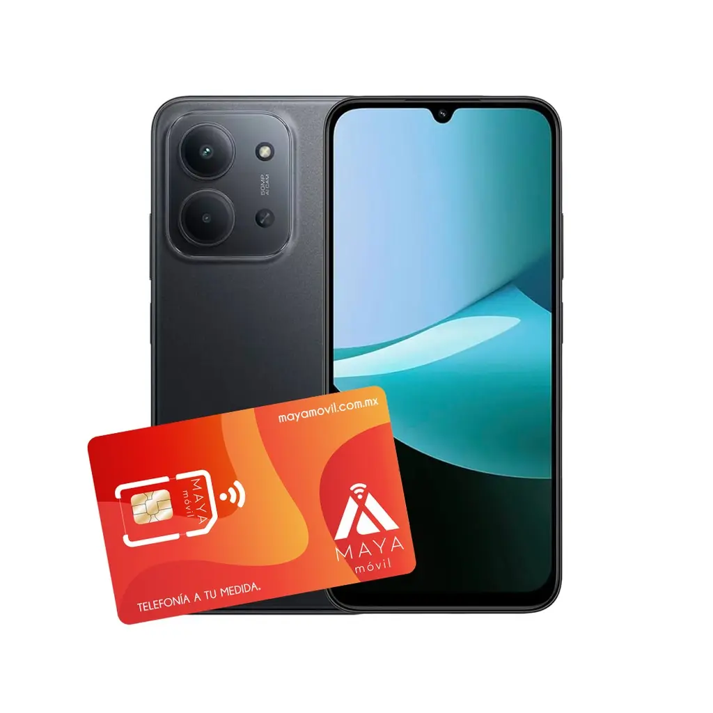 Xiaomi Redmi 15C 4GB 128GB Negro + SIM Maya Móvil prepago 2GB por 30 días