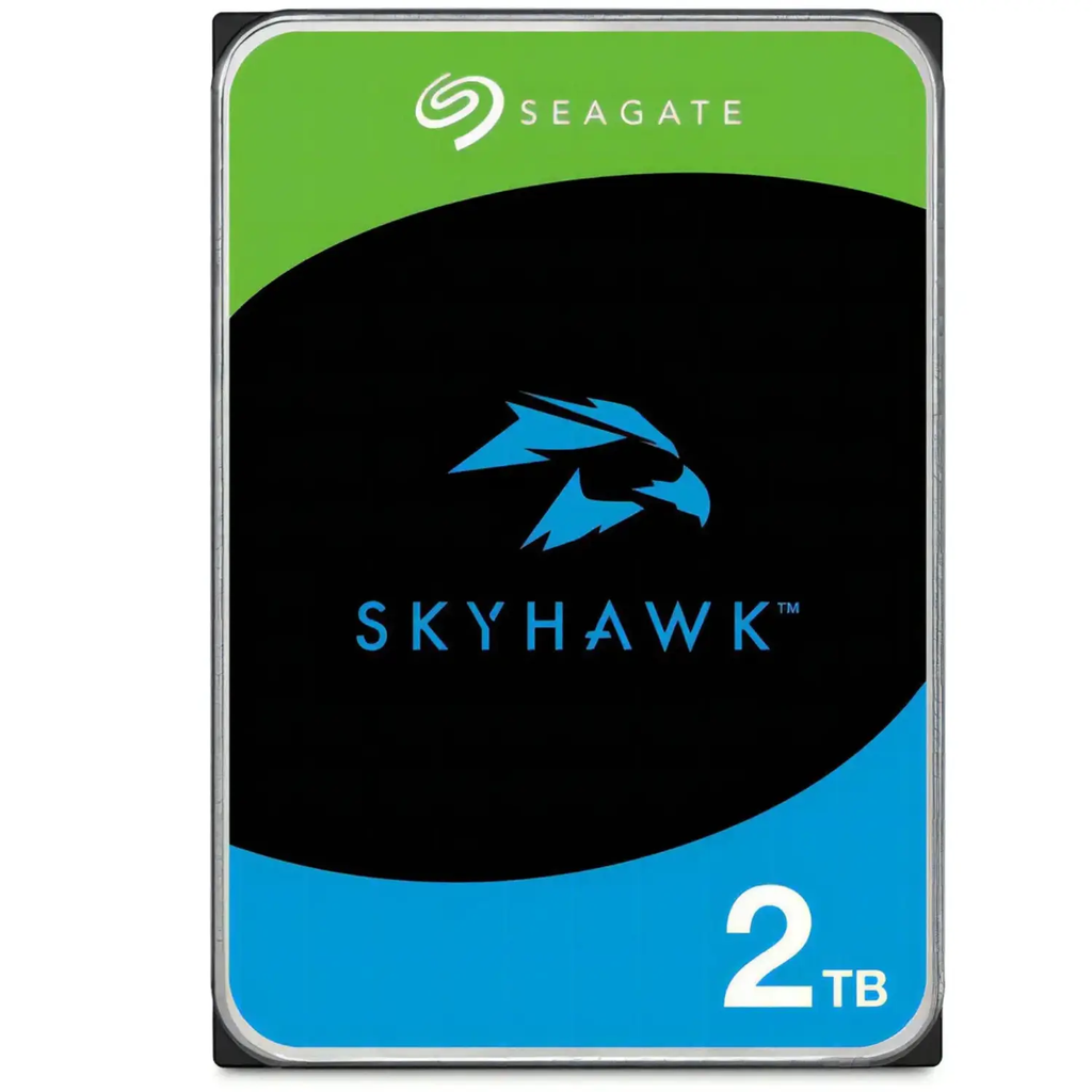 Seagate SkyHawk 2TB ST2000VX017 – Disco Duro 3.5" SATA III para Videovigilancia, 24/7, Optimizado para DVR y NVR