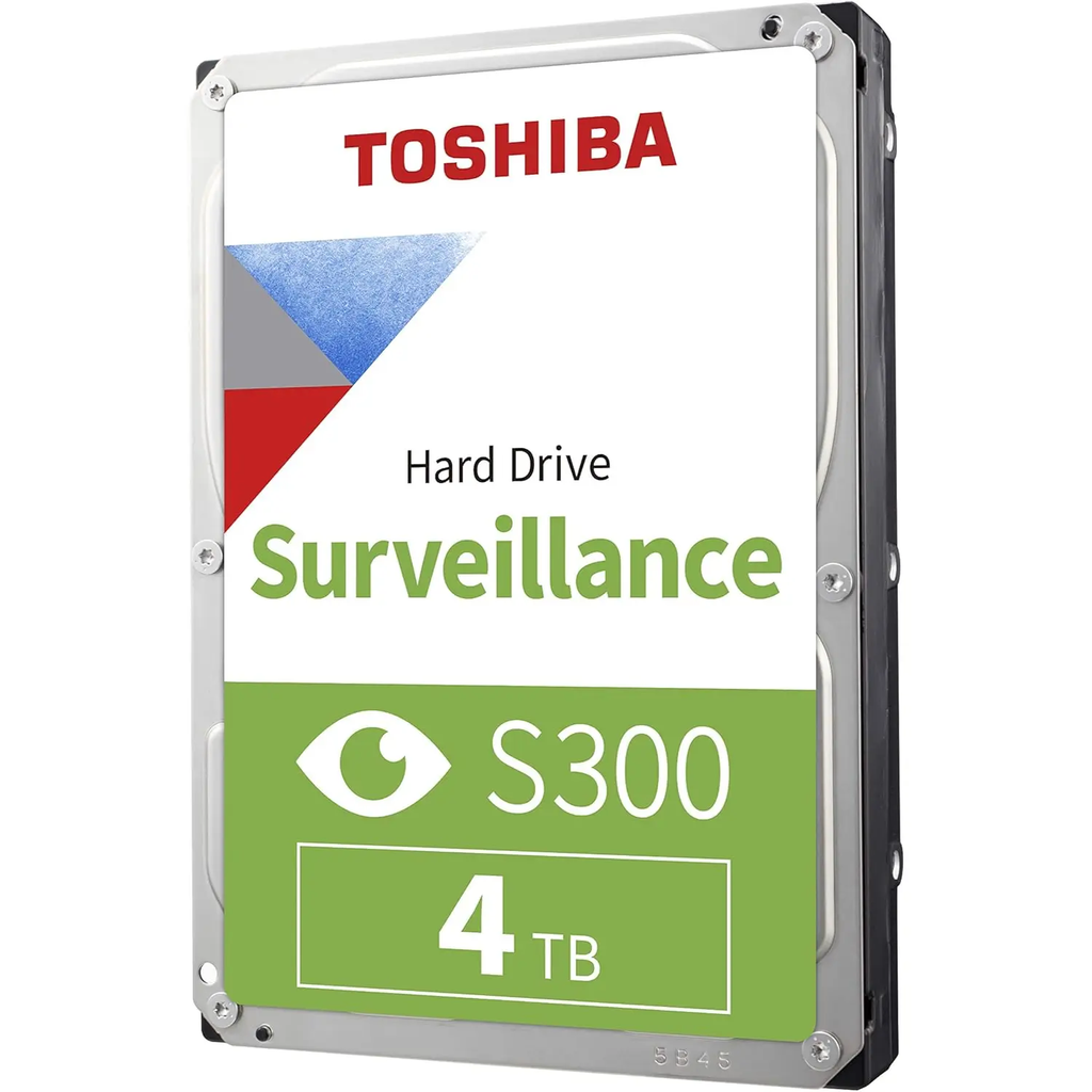 Toshiba S300 Surveillance 4TB – Disco Duro 3.5″ SATA III 6Gb/s, 5400RPM, 128MB Caché, Ideal para Videovigilancia 24/7