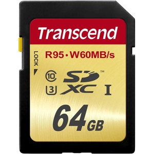 Memoria Tarjeta Flash SDXC Transcend | 64 GB | Class | 10/UHS-I