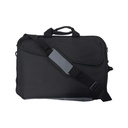 Maletín para laptop, hasta 18", Negro con gris