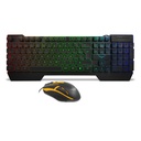 Refurbished - Kit Teclado y mouse Gamer Naceb Fallen (NA-0951), Retroiluminado, Teclado y Mouse