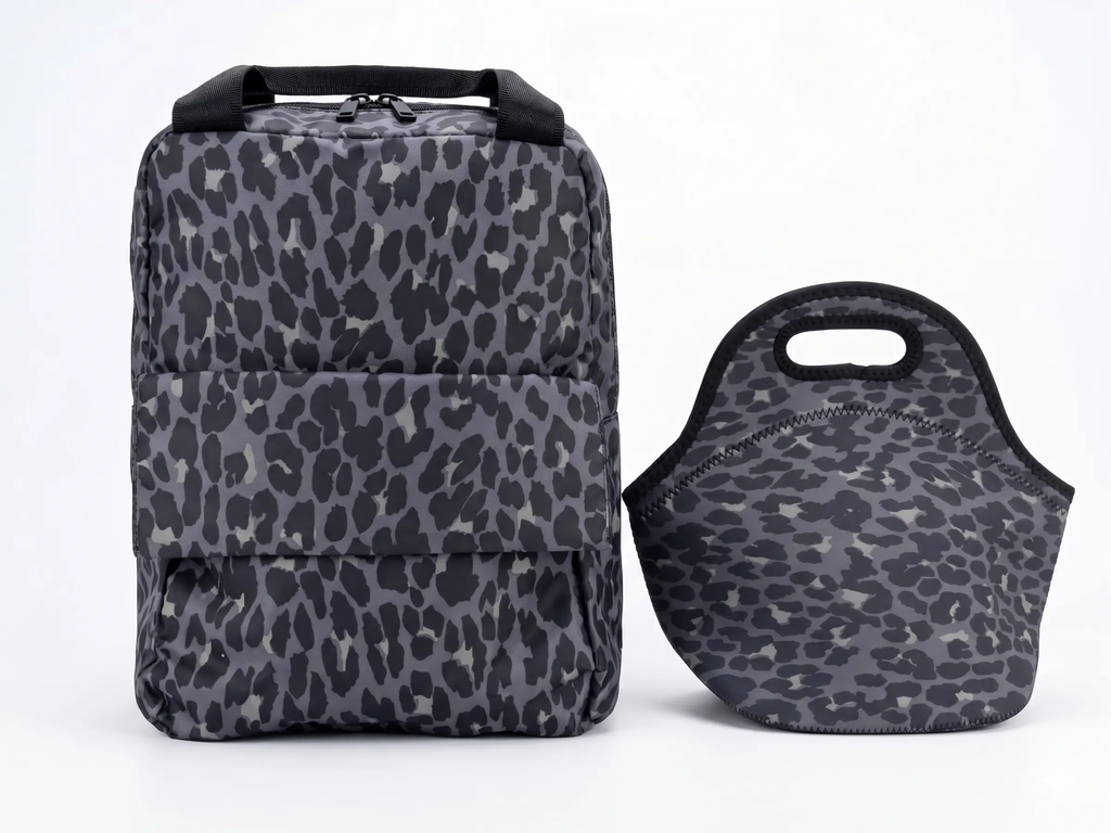 Bag Pack Leopardo a granel + LUNCH BAG ANIMAL