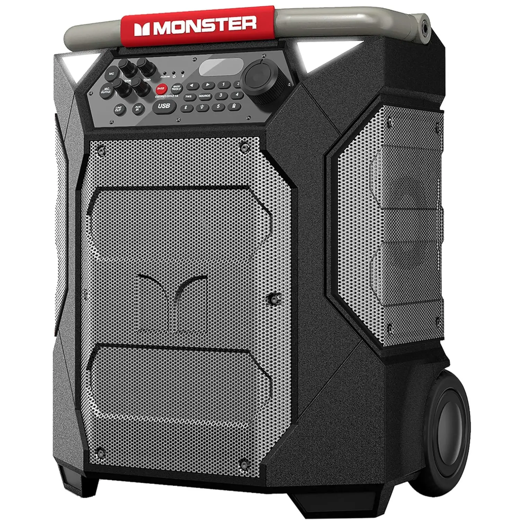 Monster Rockin’ 270 – Bocina Bluetooth Portátil, Sonido Potente, Wireless, Batería de Larga Duración, Ideal para Fiestas y Exteriores
