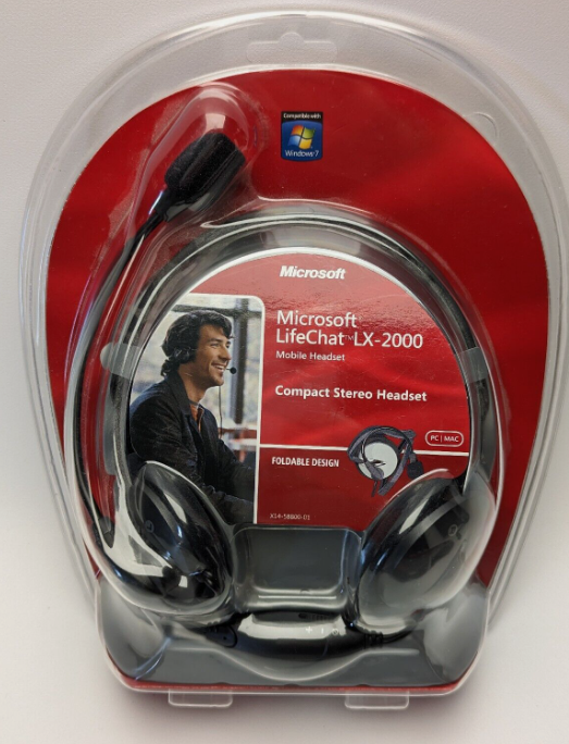 Refurbished Auriculares Microsoft LifeChat LX-2000 Cableado Diadema para Cuello Grade B