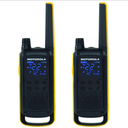 Radios de Dos Vías Recargables – Paquete Doble, Largo Alcance, Manos Libres, USB Rechargeable, Color Negro/Amarillo