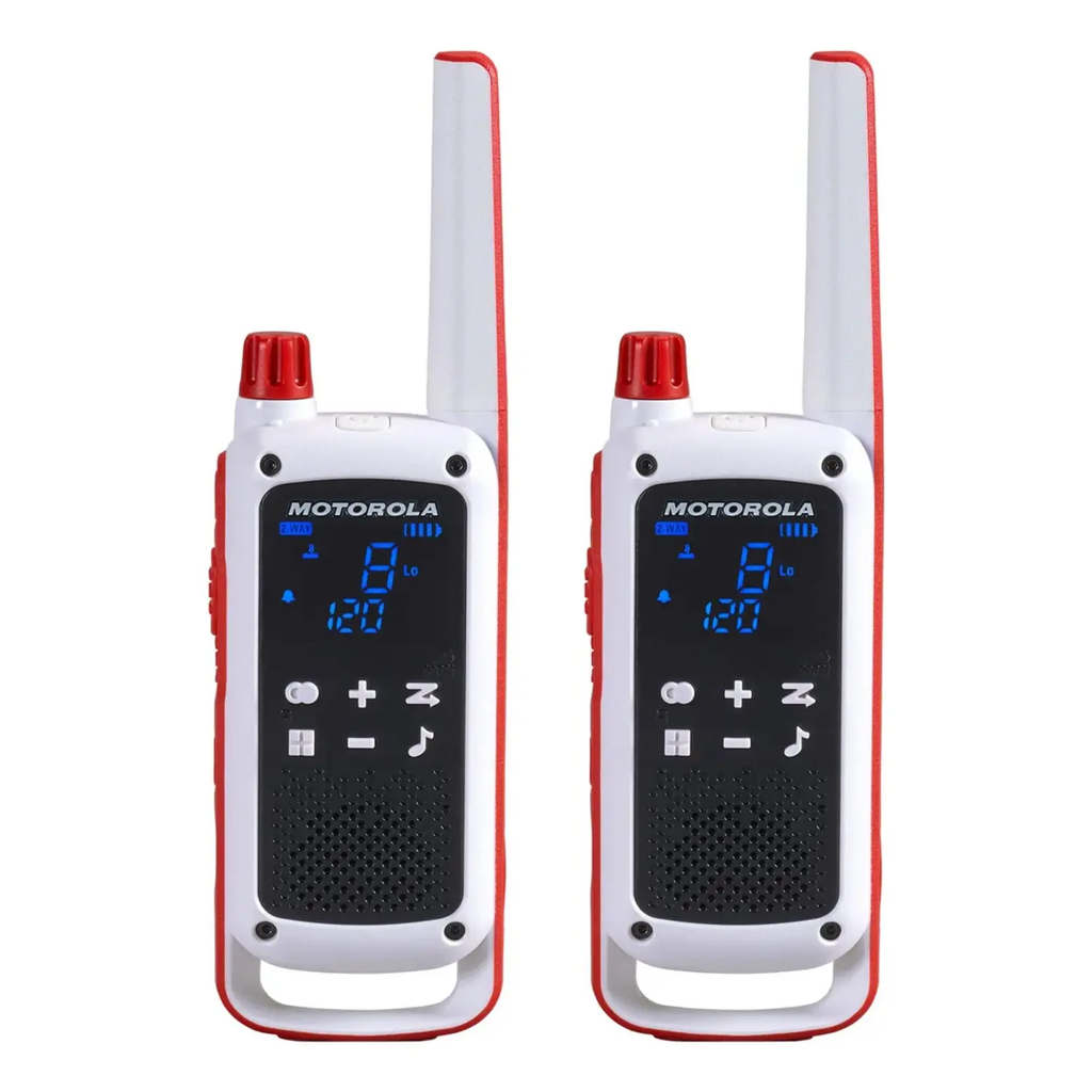 Motorola Talkabout T478 – Walkie Talkie de Emergencia, Licencia American Red Cross, Comunicador Two-Way, Linterna Integrada, Alcance Extendido (Nuevo)