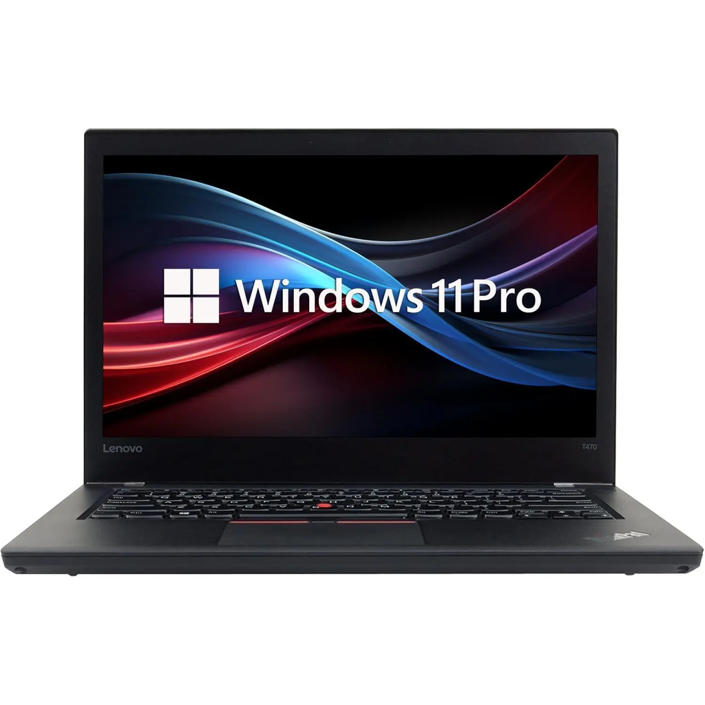 Lenovo ThinkPad T470 – Laptop 14″ IPS Full HD, Intel Core i5-6200U, 8GB RAM, 256GB SSD, Teclado Retroiluminado Inglés/Español, Windows 11 Pro