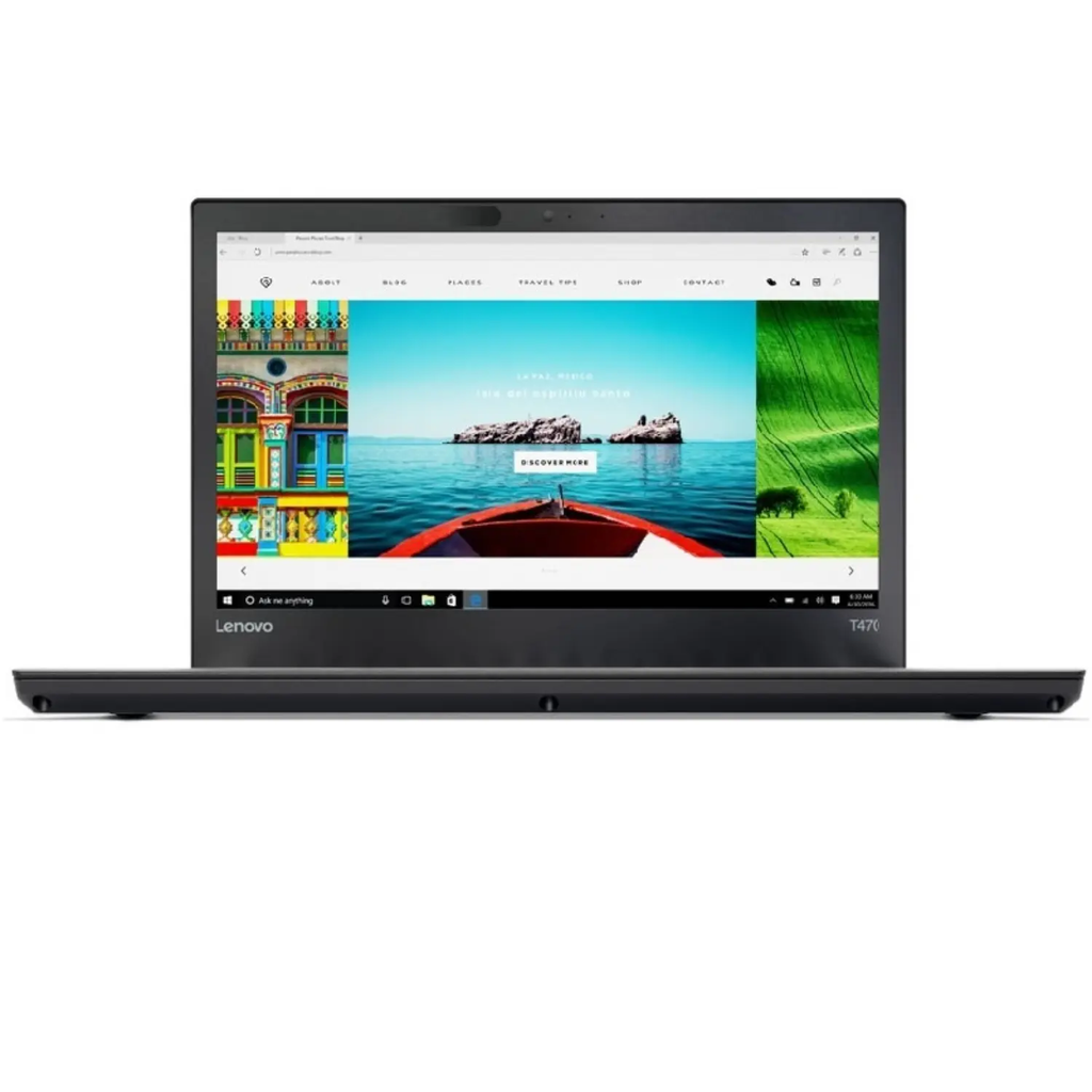 Lenovo ThinkPad T470 14″ Refurbished Grade A – Intel Core i5-7200U, 8GB RAM, 256GB SSD, Windows 11 Pro, Teclado Retroiluminado Inglés/Español