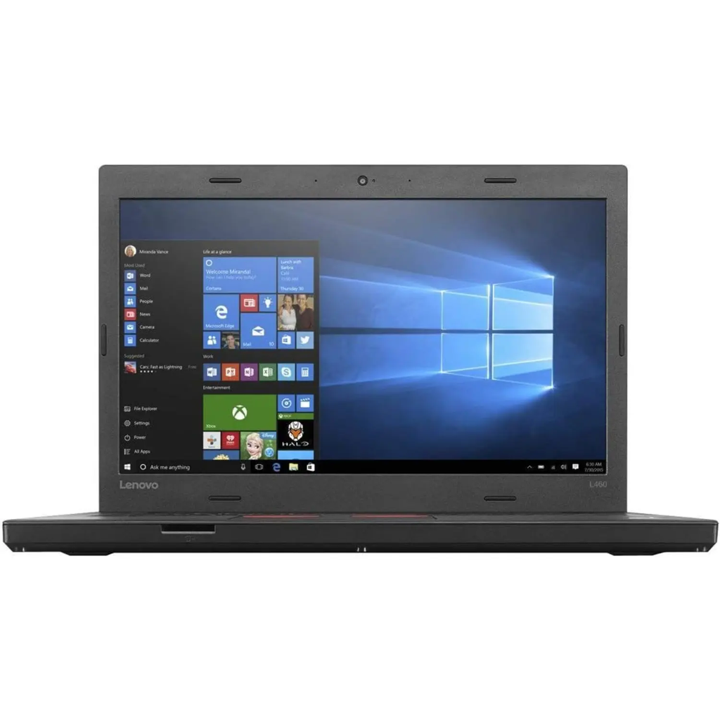 Lenovo ThinkPad L460 Refurbished – Core i5 6th Gen, 8GB RAM, 256GB SSD, Pantalla 14" FHD, Teclado Iluminado Inglés/Español – Grade A