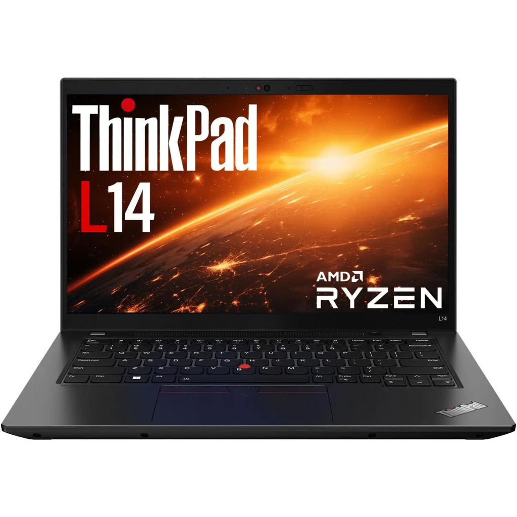 Laptop LENOVO ThinkPad L14 | AMD Ryzen 3 PRO 4450U | 16GB RAM | 128GB SSD | Windows 11 Pro | Webcam | Grado AB - Reacondicionada