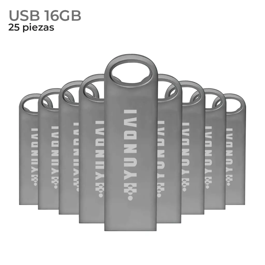 25 Memorias USB Hyundai Bravo 16 GB