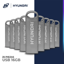 25 Memorias USB Hyundai Bravo 16 GB