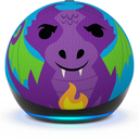 Amazon Echo Dot Kids 5th Gen (Fire Dragon) – Bocina Inteligente con Alexa, Control Parental, Audio Mejorado, Incluye 1 Año de Amazon Kids+ (UPC 810014307138)