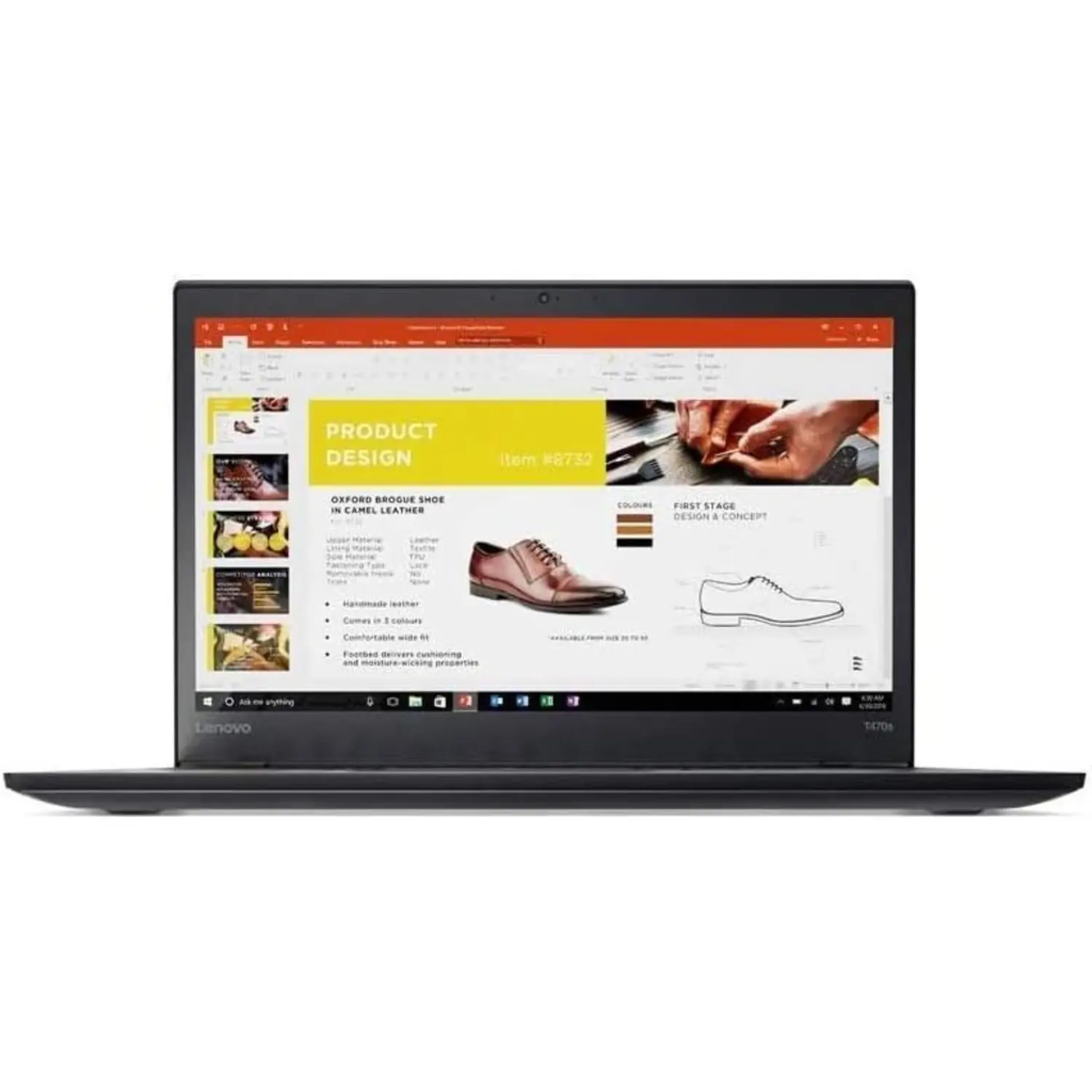 Lenovo ThinkPad T470s Refurbished – Intel Core i5-6200U, 8GB RAM, 256GB SSD, Pantalla 14" Full HD, Windows 11 Pro, Teclado Retroiluminado Inglés/Español (Grade A)