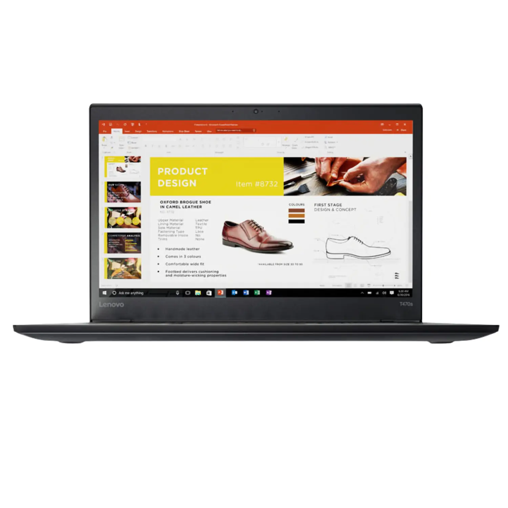 Lenovo ThinkPad T470s Refurbished – Intel Core i5-7200U, 8GB RAM, 256GB SSD, Pantalla 14" Full HD, HDMI, Wi-Fi AC, Windows 11 Pro, Teclado Retroiluminado Inglés/Español (Grade A)