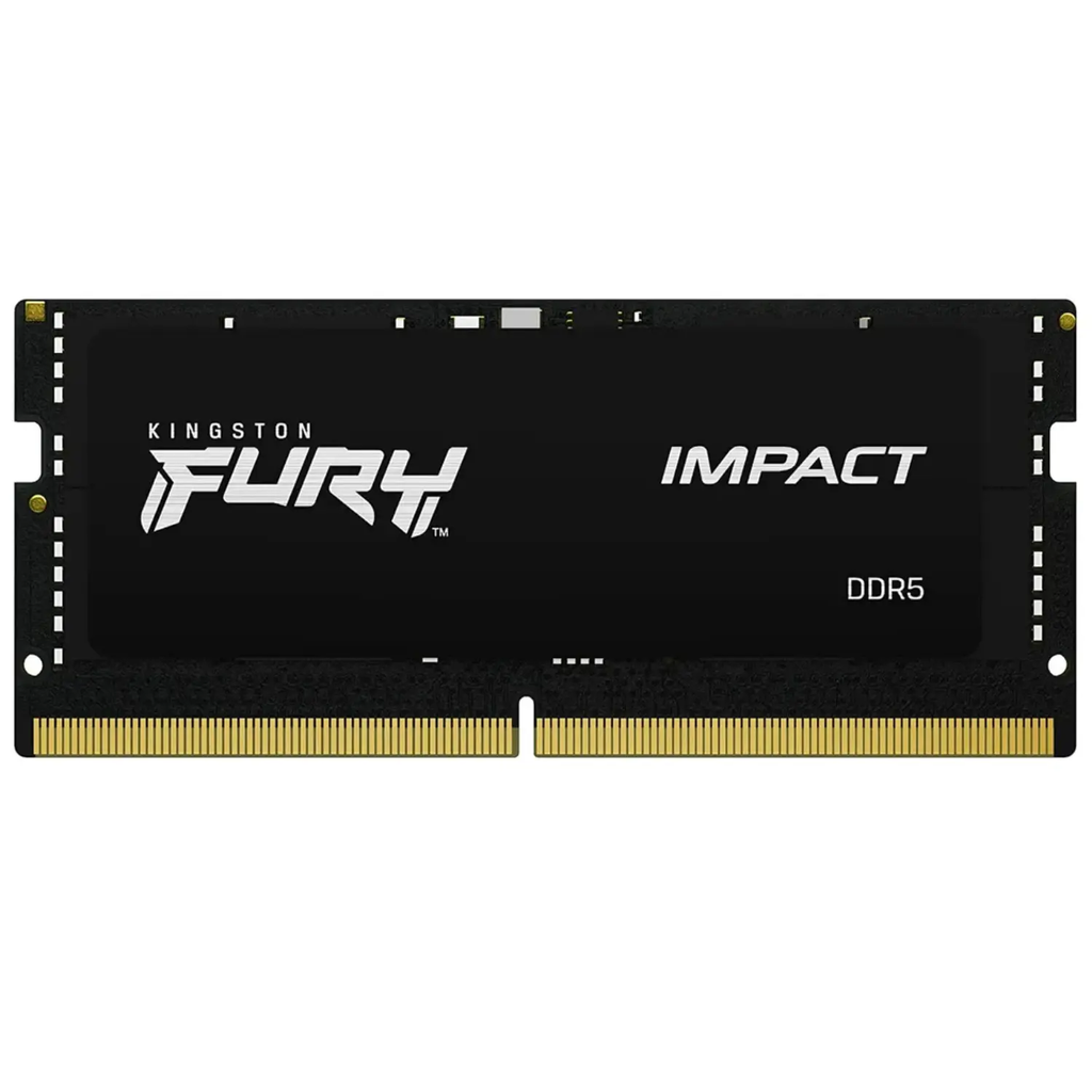 Kingston FURY Impact 16GB DDR5 5600MHz SODIMM – Memoria RAM para Laptop, CL40, Non-ECC, Color Negro