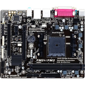 Gigabyte Ultra Durable 4 Plus GA-F2A68HM-DS2H Desktop Motherboard - AMD A68 Chipset - Socket FM2+ - Micro ATX