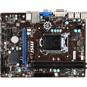 Placa Base de Ordenador de Escritorio MSI H81M-P33 - Intel H81 Conjunto de Circuitos Integrados - Socket H3 LGA-1150 - Micro ATX