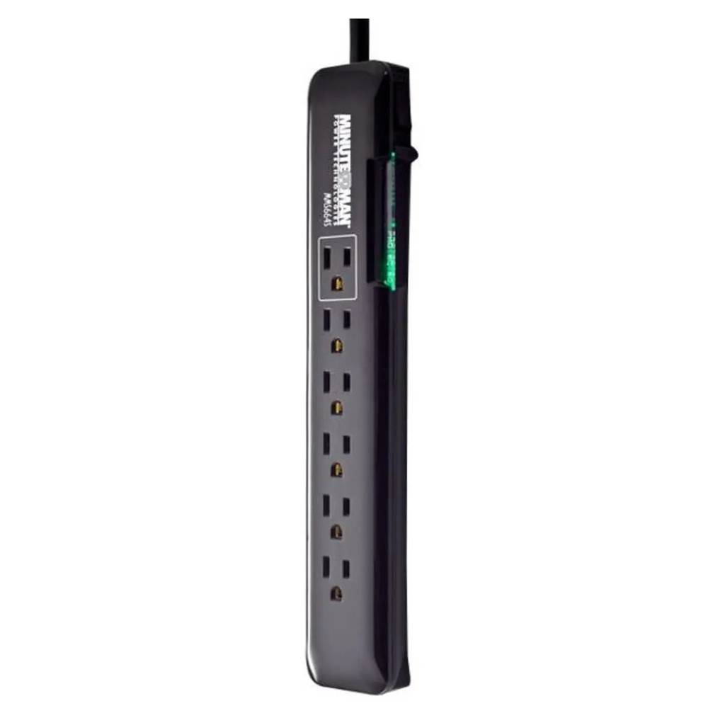 Supresor de Sobretensiones Minuteman SlimLine MMS664S - 6 Tomas, 540 Joules