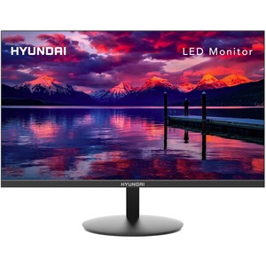 Refurbished Hyundai 24-Inch Professional Thin Monitor, 75Hz, 1080p Full HD (1920x1080) LED, HDMI and VGA Cables Included, VESA Mountable, Black, 24FGM Series