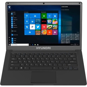 Refurbished Grado C Laptop Hyundai HyBook, 14.1" Celeron, 4GB RAM, 64GB, Ranura para HDD SATA expandible de 2.5 ", Windows 10 Home S - Gris Espacial
