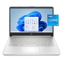 Open Box HP Laptop 14, pantalla HD de 14 pulgadas, procesador Intel i5-1135G7, 8 GB de RAM, SSD de 256 GB, cámara web, lector de tarjetas SD, HDMI, Wi-Fi, Windows 11 Home, plata natural, accesorios TGC